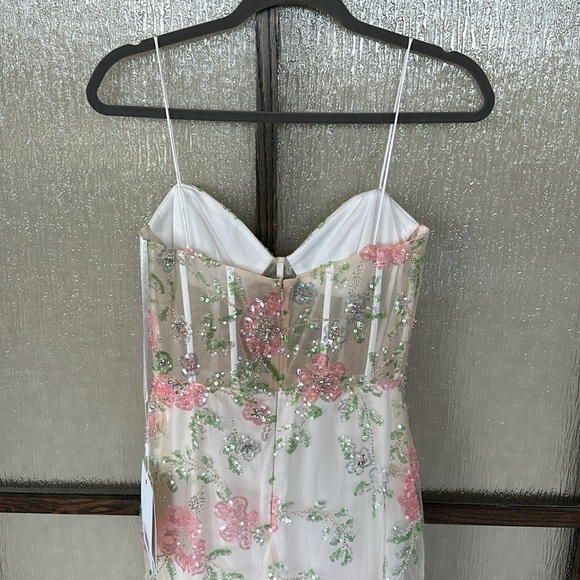 Mac Duggal 68180 Floral Beadwork Sheer Bodice Dress size 4 NEW $598 - Picture 14 of 17